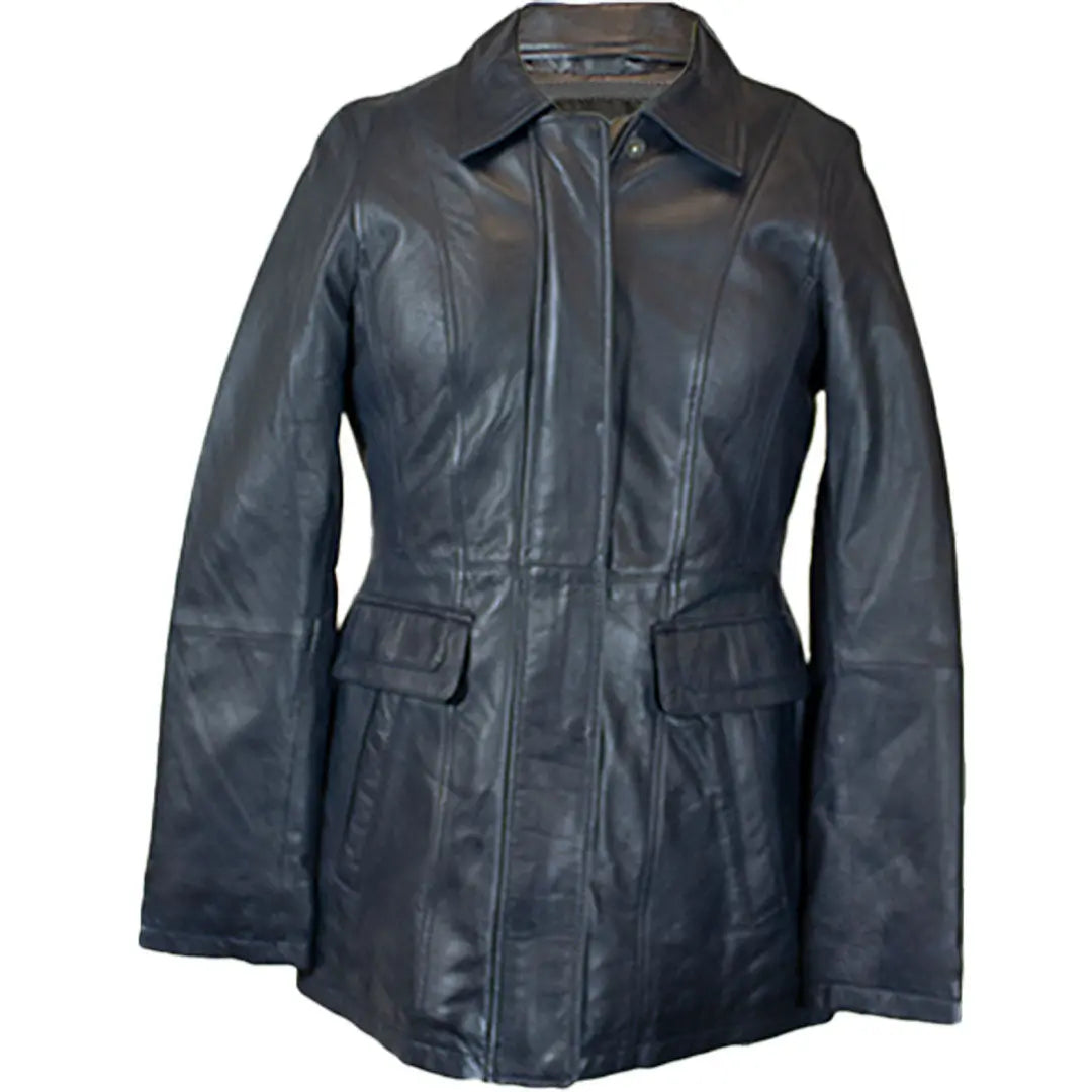 BOL Women's Princess Cut Leather Jacket - Stylish Faux Leather Motorcycle Jacket for Women, Fashionable Outerwear for Fall & Winter - Perfect for Casual Outfits, Night Out, and Biker Chic Looks