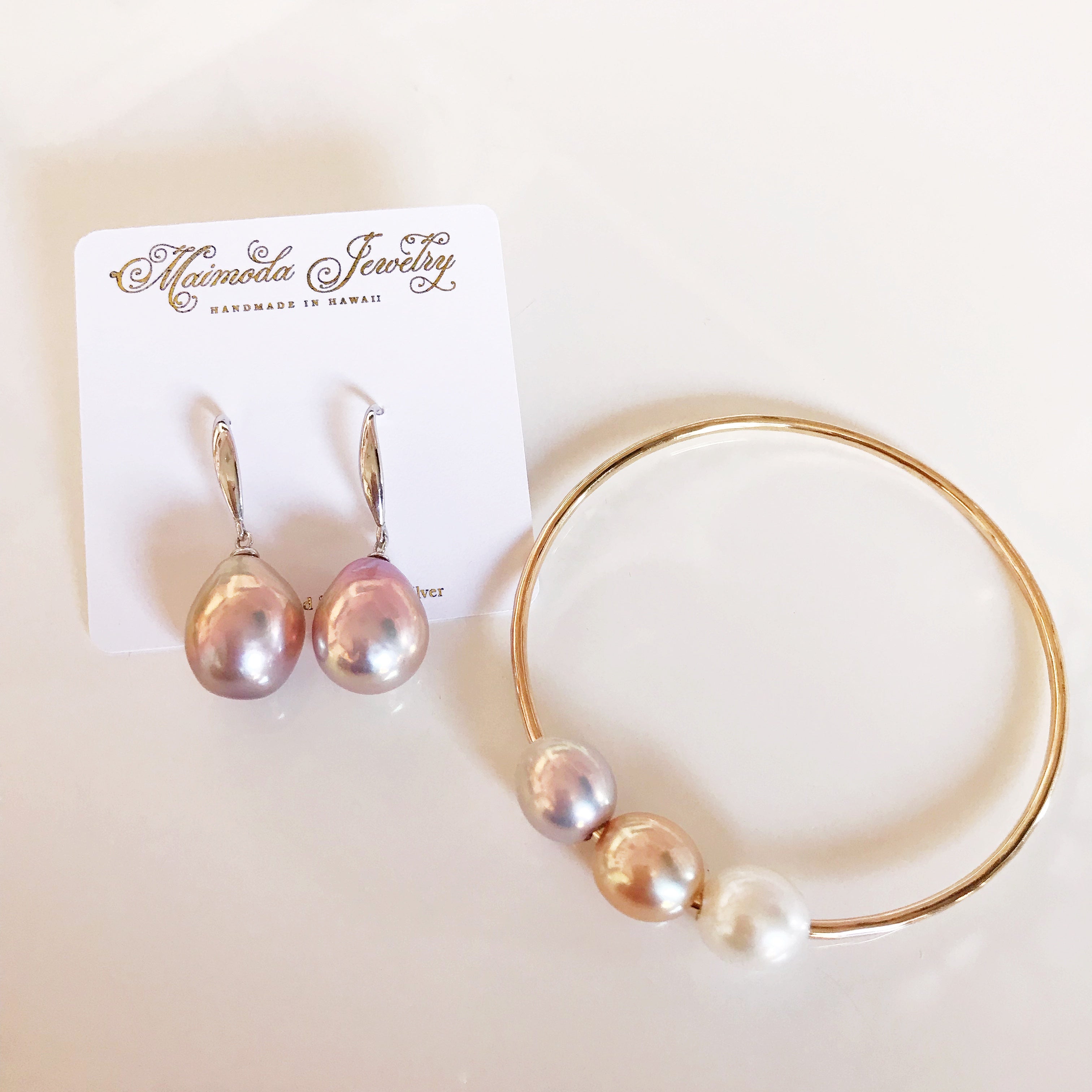 PAIGE Bangle Bracelet with Edison Pearls - Elegant Pearl Jewelry for Women, Perfect for Weddings, Parties & Special Occasions (B350)