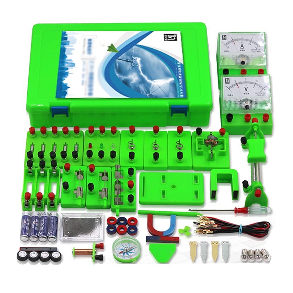 L-ROM Physics Science Lab Kit - Basic Circuit & Magnetism Experiment Set for Middle School Students | STEM Learning, Electromagnetism & Elementary Electronics Starter Kit | Perfect for Classroom Labs & Homeschool Science Projects