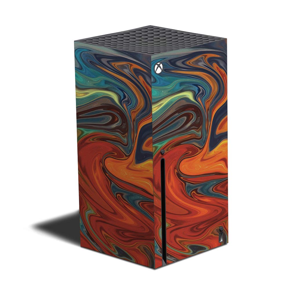 MightySkins Xbox Series X Vinyl Skin Wrap - Lava Water Design | Protective & Durable Decal Cover | Easy to Apply & Remove | Made in USA | Perfect for Gaming Setups & Personalization (MIXBSERX-Lava Water)