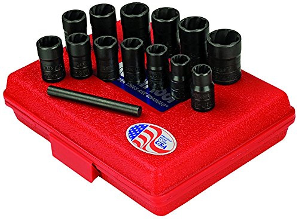 Ken-Tool 30106 13-Piece Twist Socket Set - Universal Size for Automotive, DIY & Home Repair - Perfect for Mechanics, Handymen & Car Enthusiasts