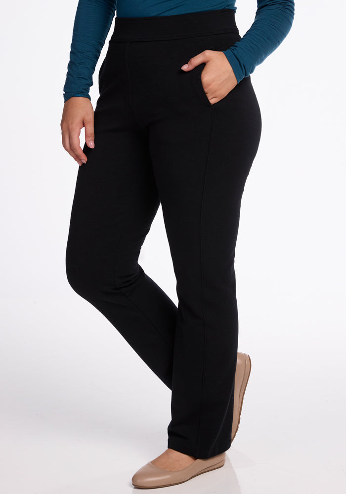 Emerson Straight Leg Pants for Women - Comfortable Office & Business Casual Trousers - Perfect for Work, Travel & Everyday Wear