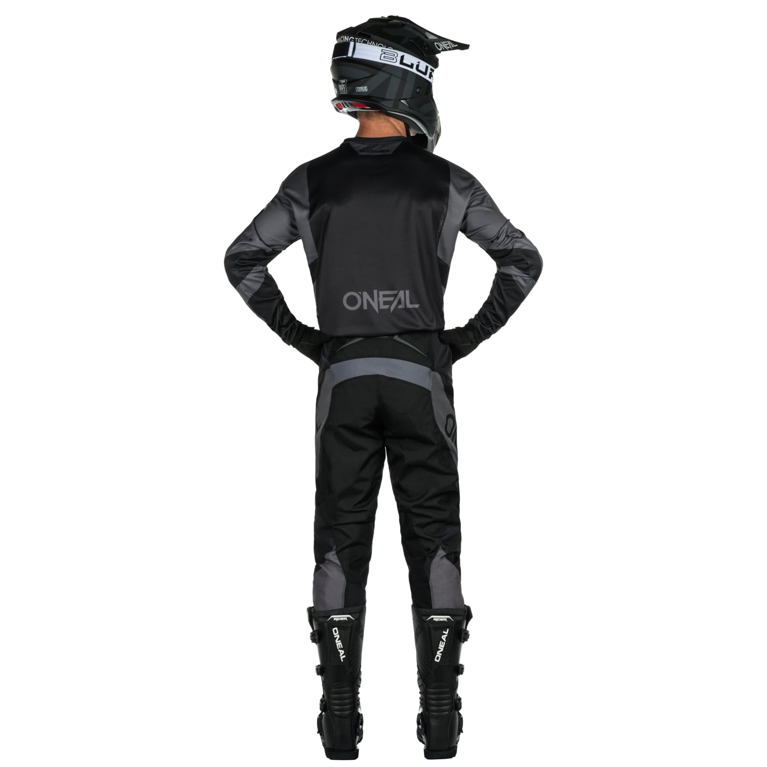 O'NEAL Element V.24 Men's Motocross Pants - Black/Grey Size 36 | Dirt Bike Racing Gear for Off-Road & MX Tracks
