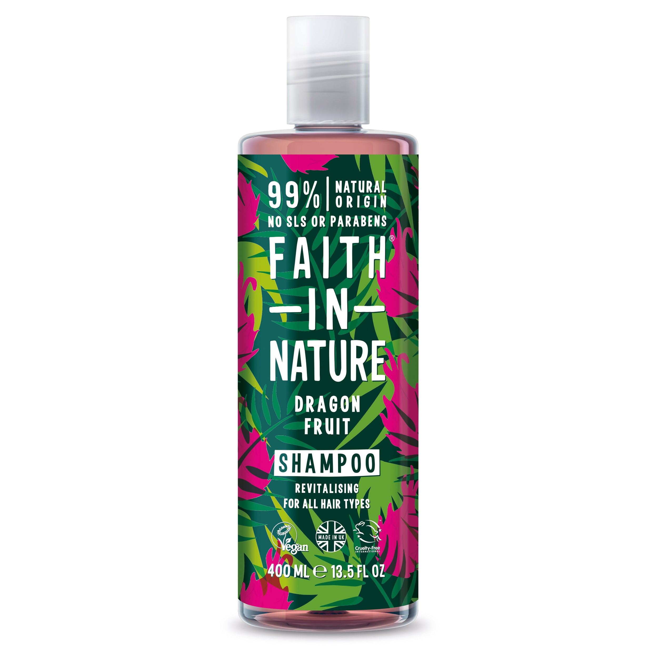 Organic Dragon Fruit Shampoo for Hair Growth & Hydration - Sulfate-Free & Vegan - Perfect for Dry, Damaged Hair & Scalp Care