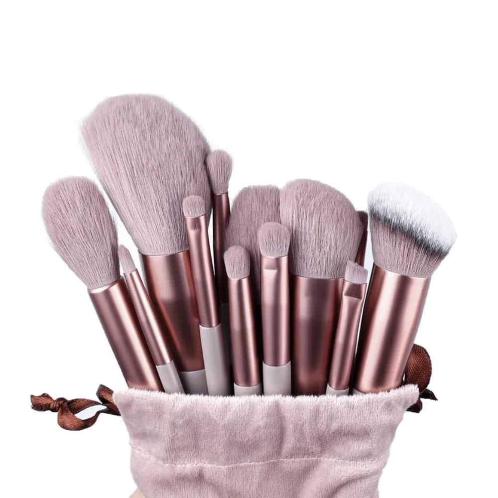 Professional 13-Piece Makeup Brush Set for Flawless Foundation, Blending & Contouring - Perfect for Everyday Makeup & Professional Artists
