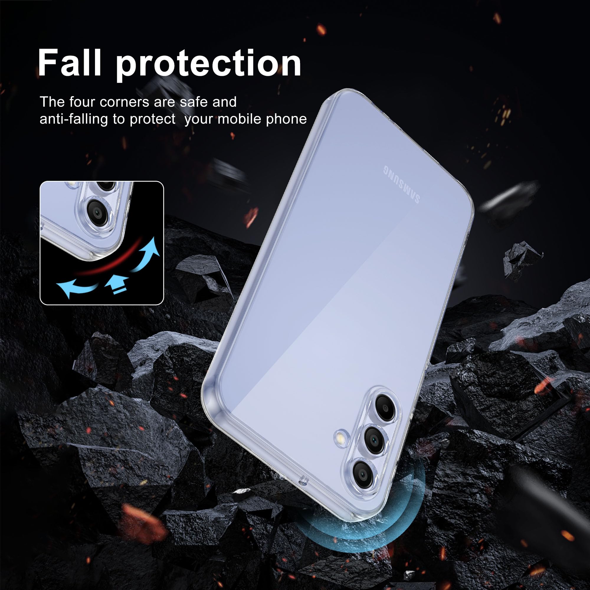 Premium Shockproof TPU Clear Case for Samsung Galaxy A15 5G - Anti-Scratch Protective Phone Cover | Slim Fit, Military-Grade Protection | Perfect for Everyday Use, Travel & Outdoor Activities
