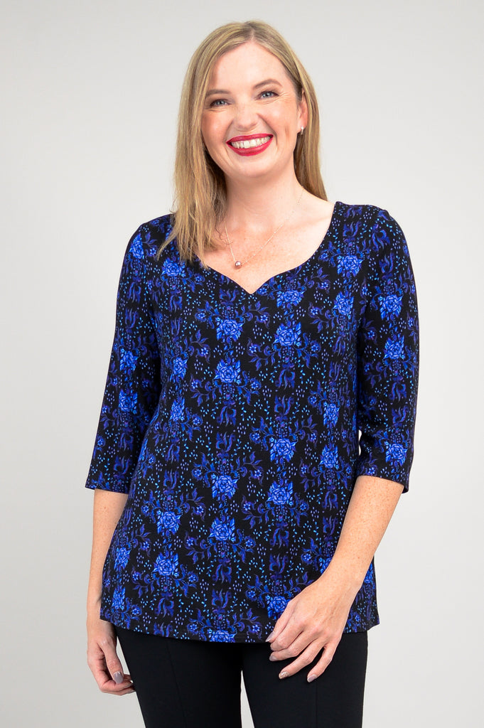 Annette Top - Rosemary Bamboo V-Neck Blouse for Women | Breathable & Comfortable Summer Tops | Perfect for Casual Outings, Office Wear & Date Nights