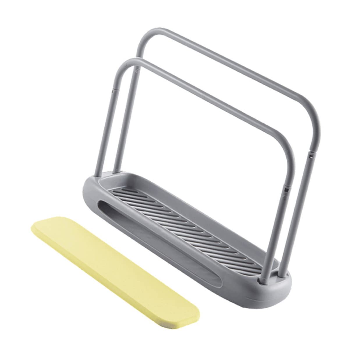 **Detachable Grey Countertop Towel Rack - Kitchen Organizer & Towel Holder for Absorbent Storage - Perfect for Small Spaces, Bathrooms, and Kitchen Countertops**