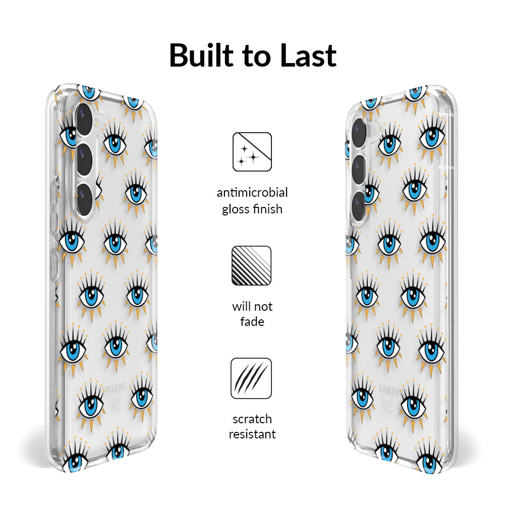 Evil Eye Protection Samsung Galaxy Phone Case - Stylish & Durable Cover for Good Luck Charm - Perfect for Daily Use, Travel & Gift Giving
