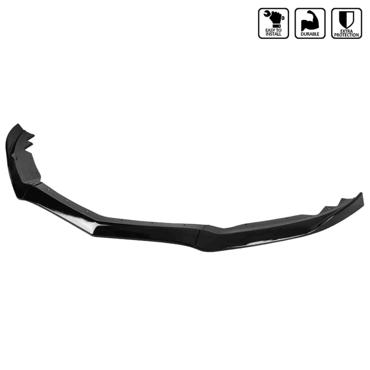 2015-2018 Cadillac ATS Glossy Black Front Lip Spoiler - 3 Piece Splitter Kit for Enhanced Aerodynamics & Sporty Look - Perfect for Car Enthusiasts & Street Racing