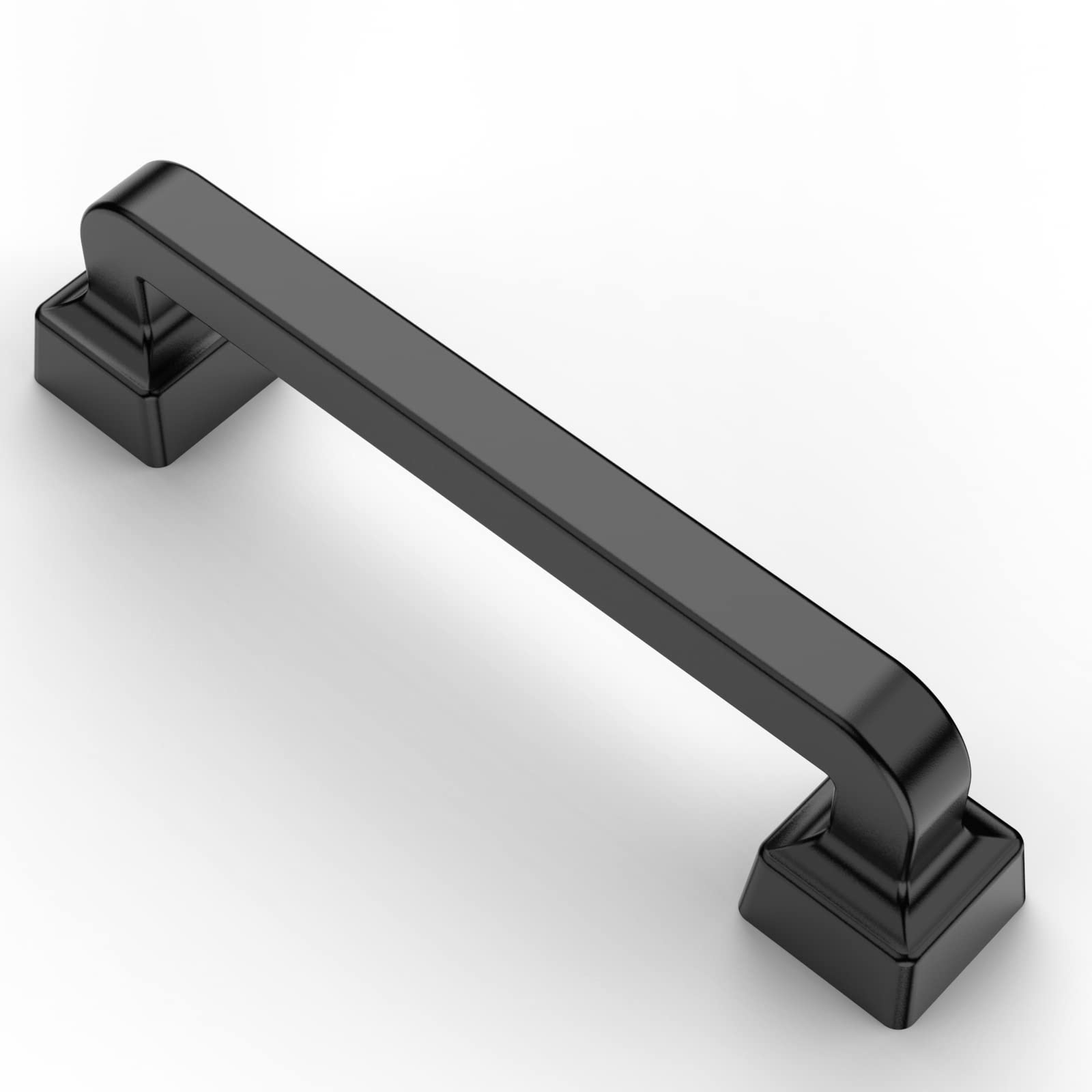 Asidrama 10 Pack 3.75 Inch (96mm) Matte Black Cabinet Handles - Kitchen & Bathroom Drawer Pulls, Dresser Hardware for Modern Home & Office Furniture Upgrade