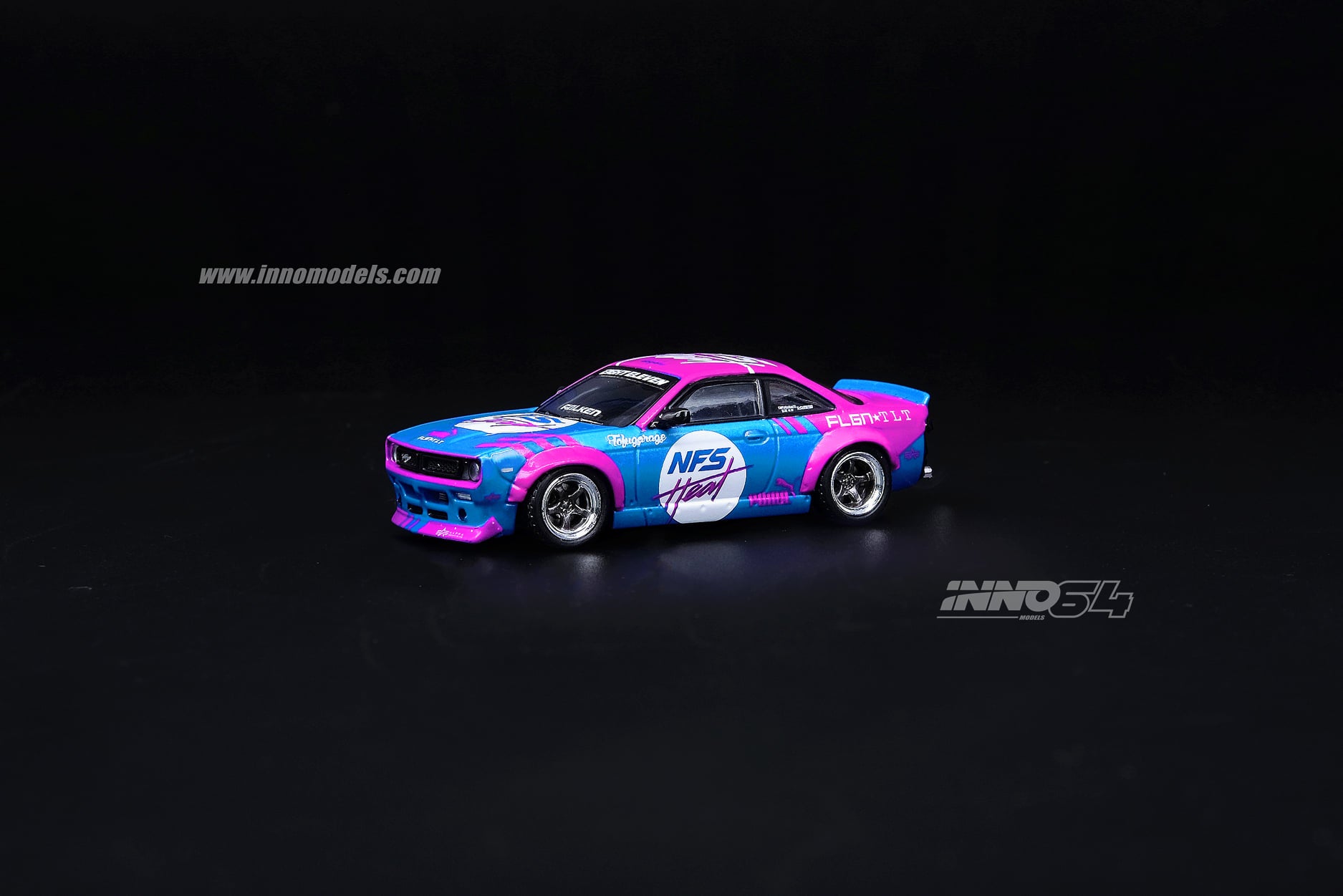INNO Models 1:64 Scale Nissan Silvia S14 Rocket Bunny Boss Aero Need for Speed Edition - Diecast Car Model for Collectors, Racing Enthusiasts & Display