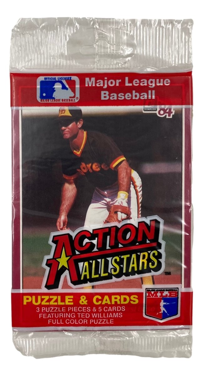 1984 Donruss Action All Stars Puzzle & Card Pack Featuring Steve Garvey & Dusty Baker - Vintage Baseball Collectibles for Display & Trading