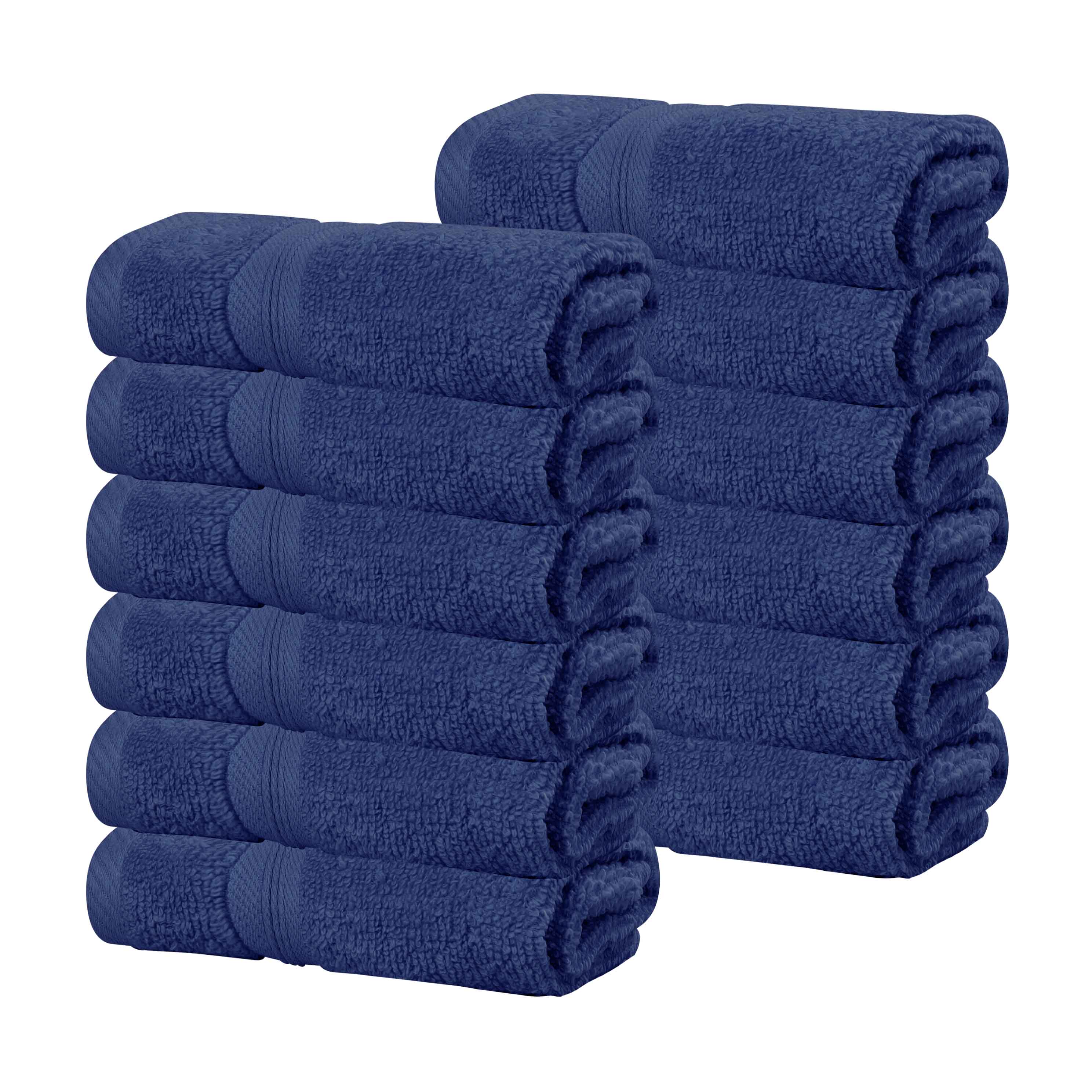 Premium 12-Pack Zero Twist Cotton Face Towels & Washcloths | Ultra Soft, Absorbent & Skin-Friendly | Perfect for Spa, Baby Care & Gentle Exfoliation