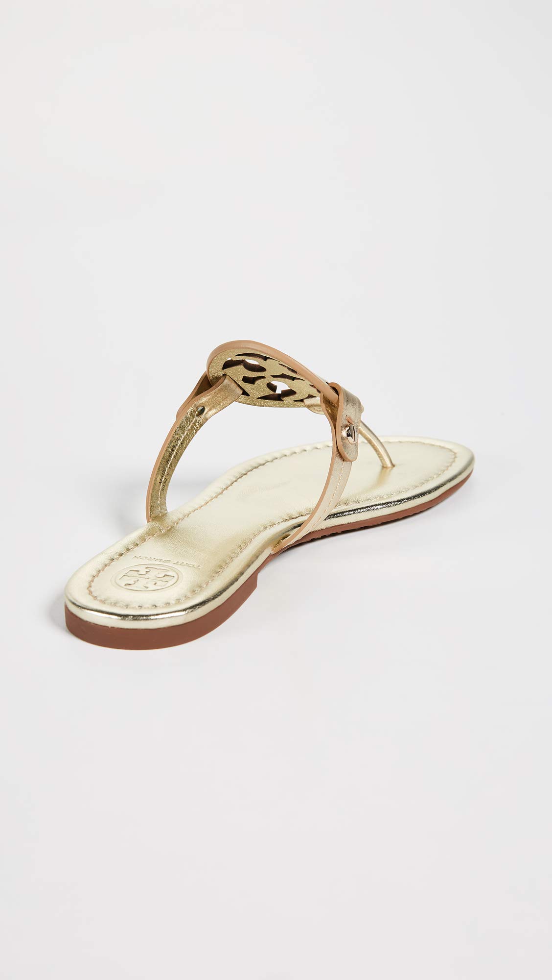 Tory Burch Women's Miller Embellished Sandals | Fashionable Leather Flip Flops with Embellishments | Perfect for Summer, Beach & Casual Outings