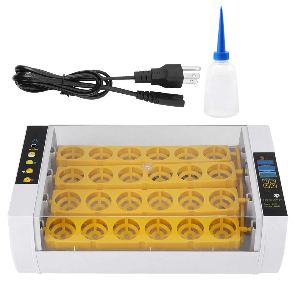 Zerodis Digital Automatic Egg Incubator for 24 Eggs - Poultry Hatcher for Chicken, Duck, Turkey, Goose & Quail Eggs - Perfect for Home Farming, Classroom Projects & Backyard Poultry Breeding