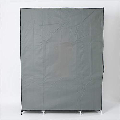 5-Layer 12-Compartment Non-Woven Fabric Wardrobe Closet - Portable Storage Organizer for Clothes & Accessories (133x46x170cm, Gray) - Perfect for Bedroom, Closet, Dorm & Small Space Organization