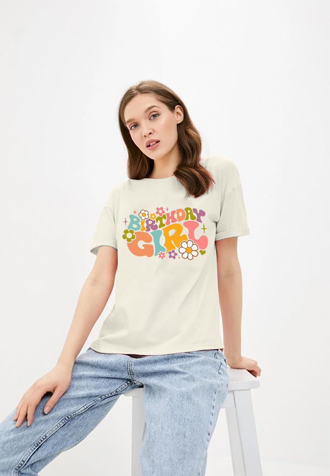 Birthday Girl Shirts for Women - Cute Birthday Squad T-Shirt | Short Sleeve Casual Party Tee | Perfect Birthday Gift for Her | Great for Birthday Parties, Girls Night Out & Celebrations