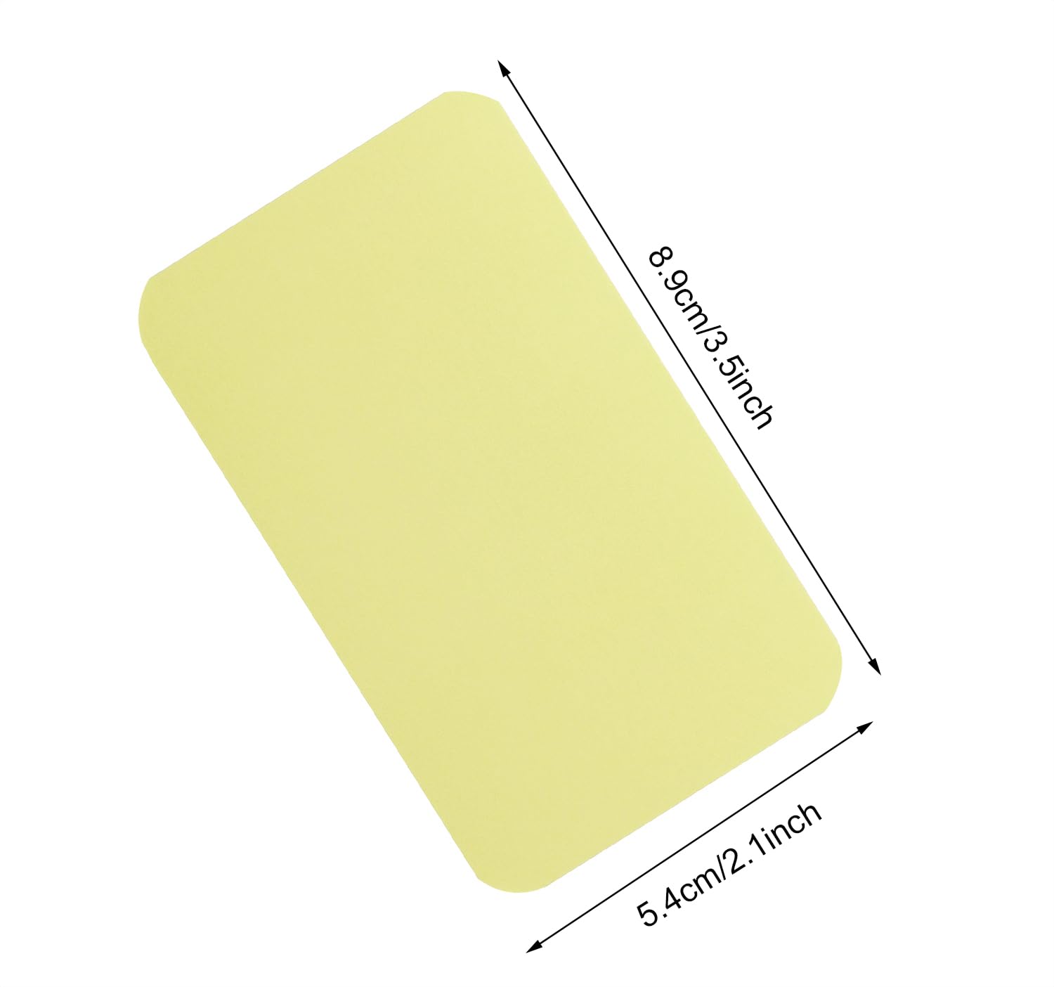 100 Pcs Mini Blank Gift Note Cards - Light Yellow DIY Craft Paper Cards for Business Messages, Wedding Favors, Party Invitations & Thank You Notes - Penta Angel