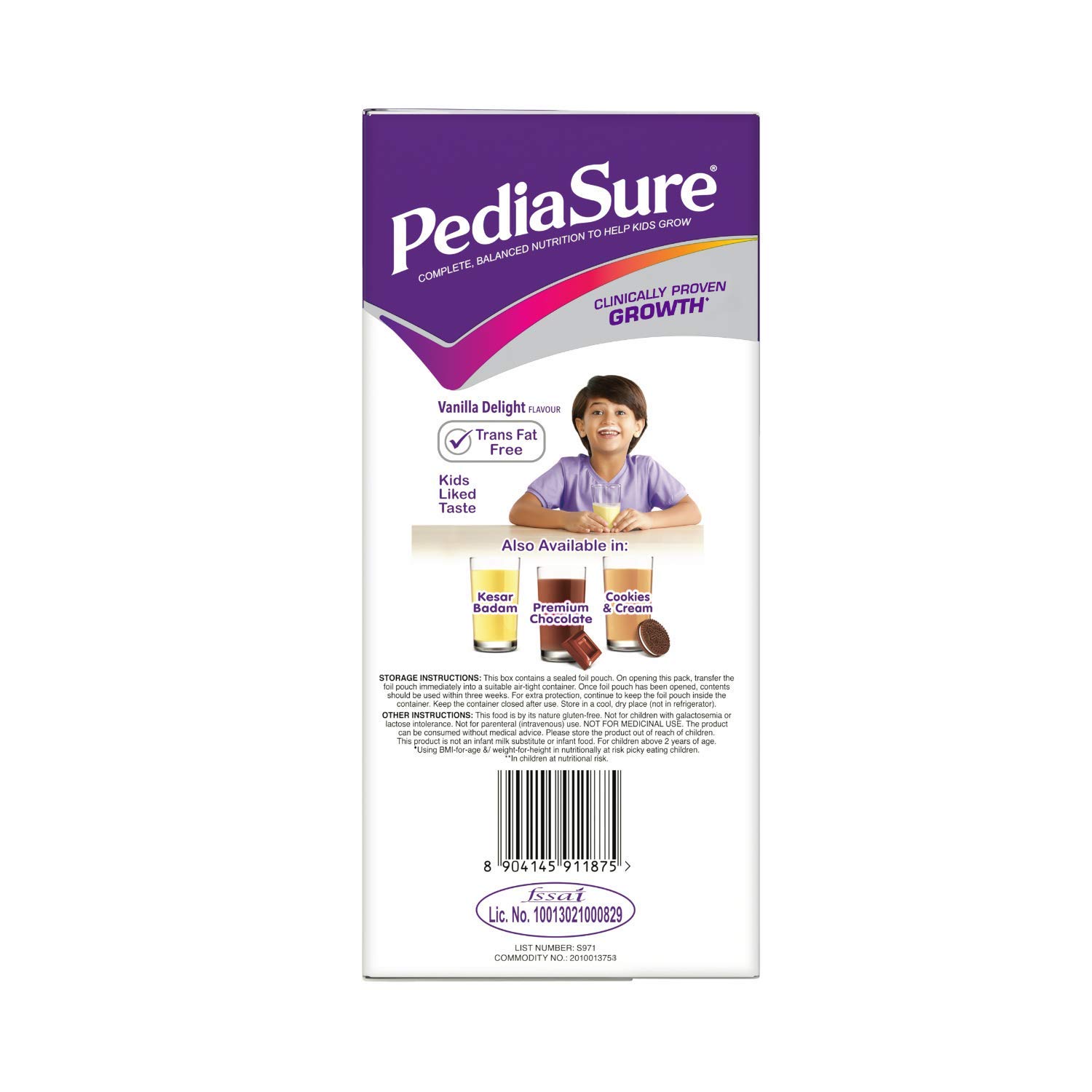 PediaSure Vanilla Delight Nutritional Drink Powder 1Kg (35.2Oz) in Plastic Jar - Complete Nutrition for Kids Ages 2-10 Years - Supports Growth & Immune Health - Perfect for Breakfast, Snacks or Picky Eaters