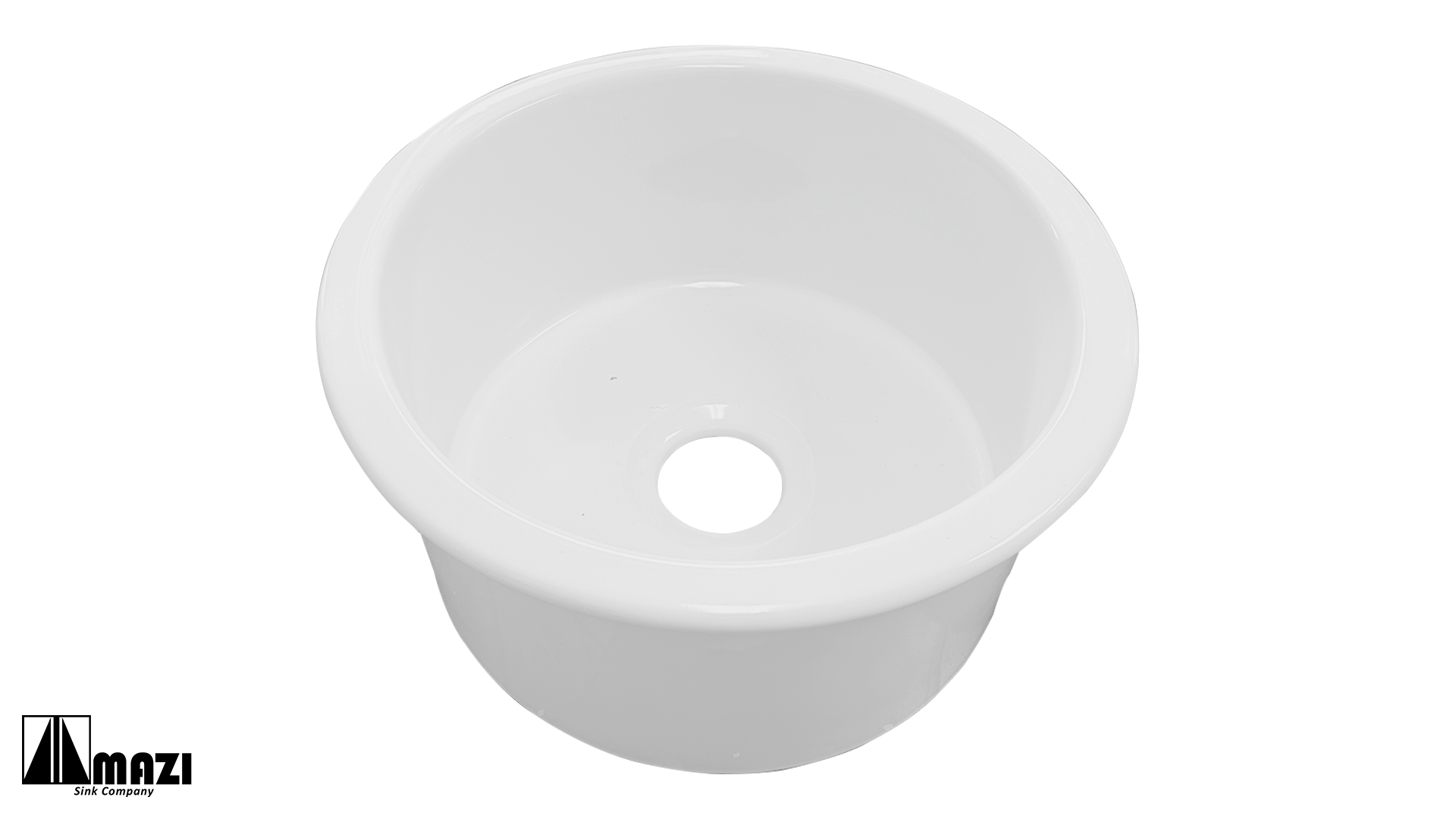 RD1818 White Ceramic Drop-In Bathroom Sink - Durable & Easy to Install for Vanity, Powder Room & Guest Bath