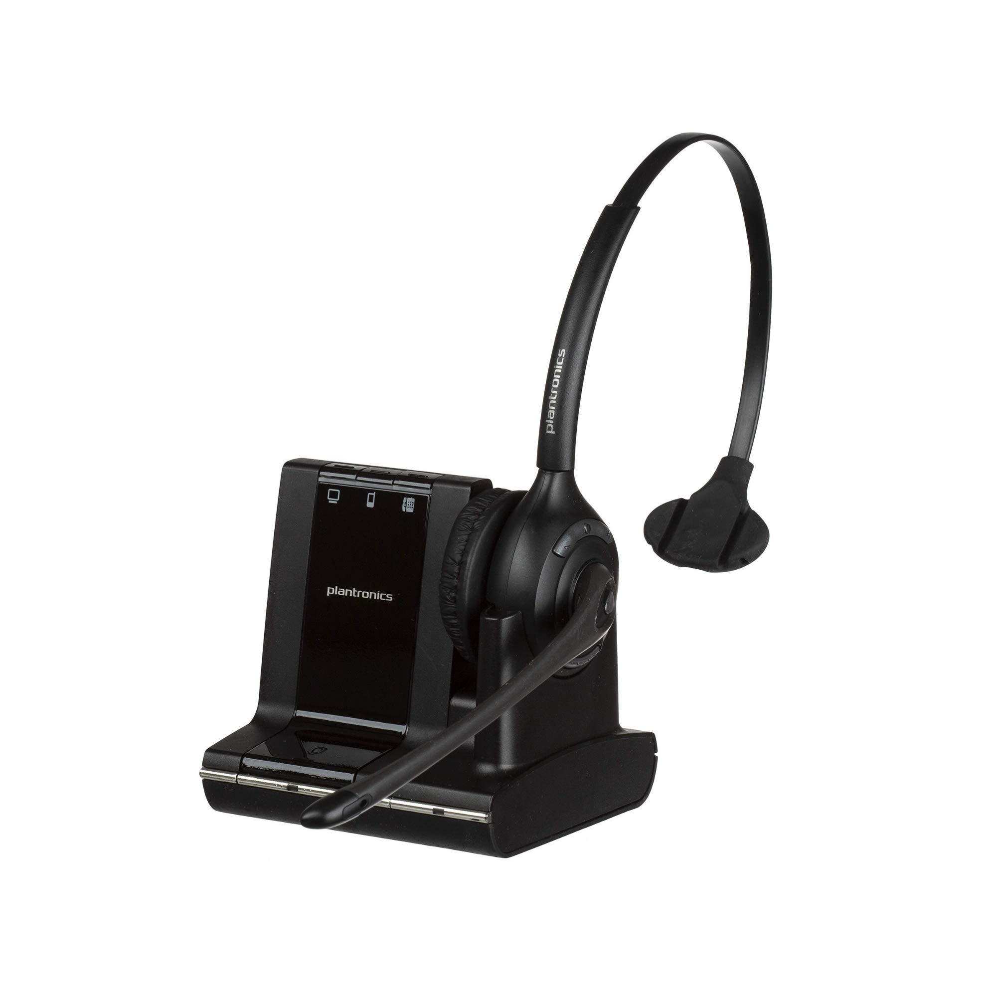 Plantronics Savi W710 DECT Wireless Headset - Certified Refurbished | Noise Cancelling Office Headphones for Call Centers, Remote Work & Business Communications