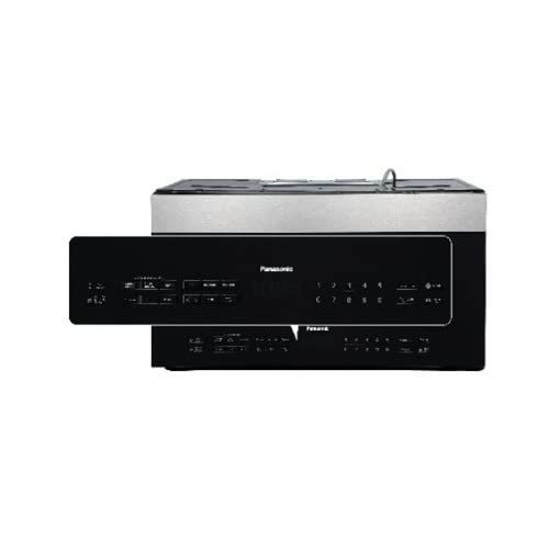 Panasonic NN-SU158S 1.9 Cu. Ft Over-the-Range 1000W Microwave Oven with Touch Control, Smoky Glass Door & 10 Power Levels - Perfect for Small Kitchens, Apartments & Quick Meal Prep