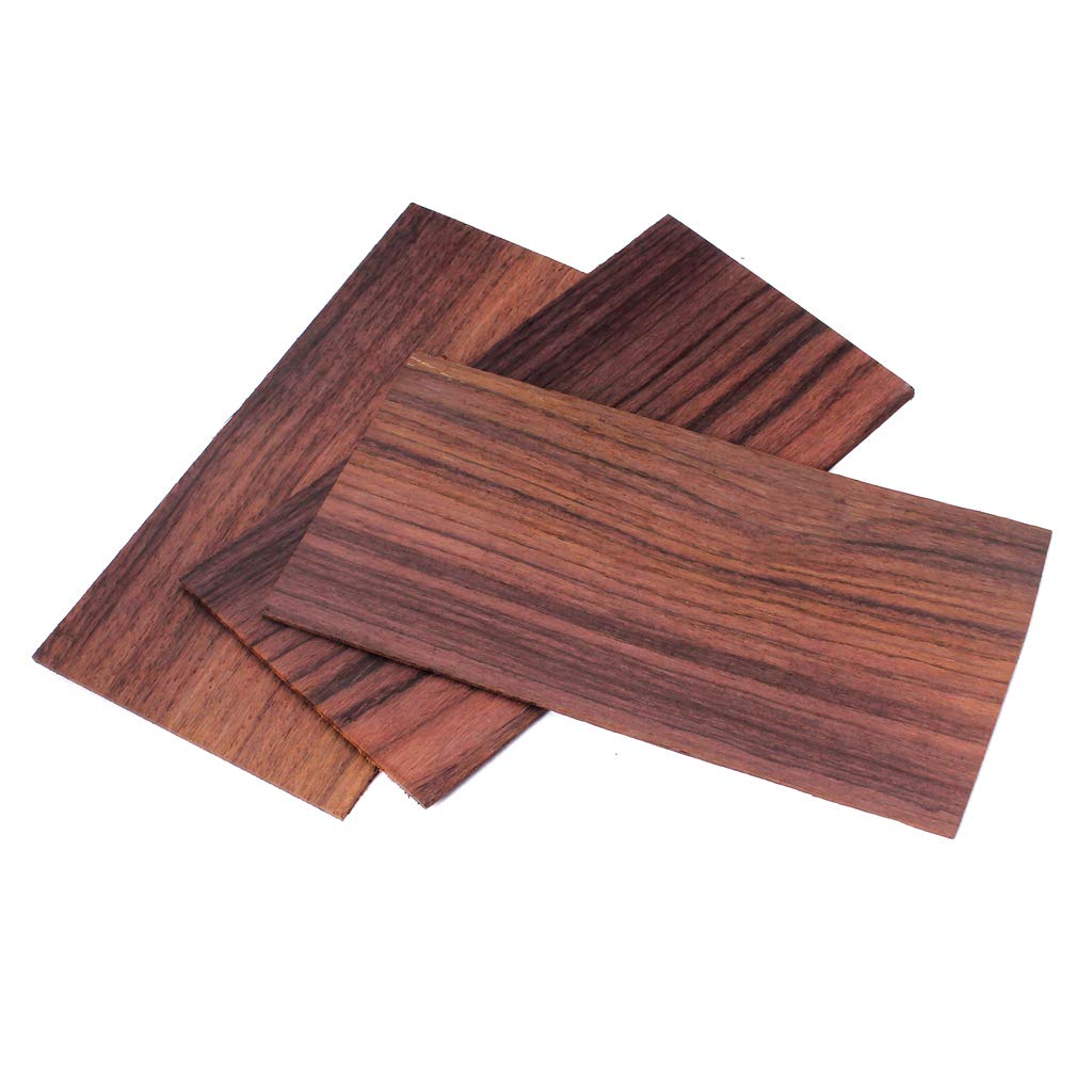 3Pcs Rosewood Guitar Headplate Veneer - Premium Wood Headstock Overlay for Guitar Luthiers & DIY Repair - Perfect for Acoustic/Electric Guitar Restoration & Customization