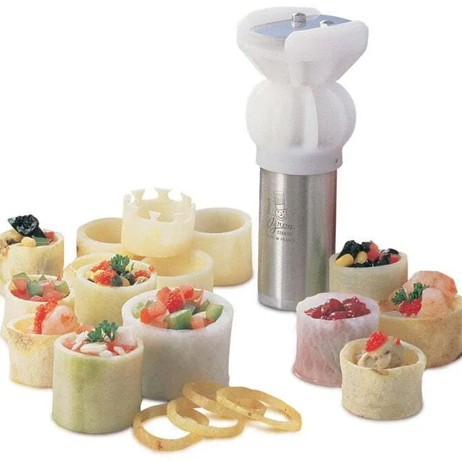 1.5 Inch Stainless Steel Cylinder Vegetable Cutter - Perfect for Slicing Carrots, Cucumbers & Potatoes - Kitchen Gadget for Meal Prep & Salad Making