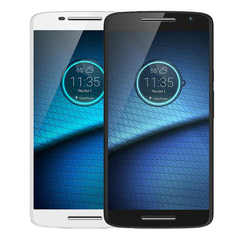 Motorola Droid Maxx 2 4G LTE GSM Unlocked Smartphone - White | Verizon Compatible | Fast Performance for Streaming & Gaming