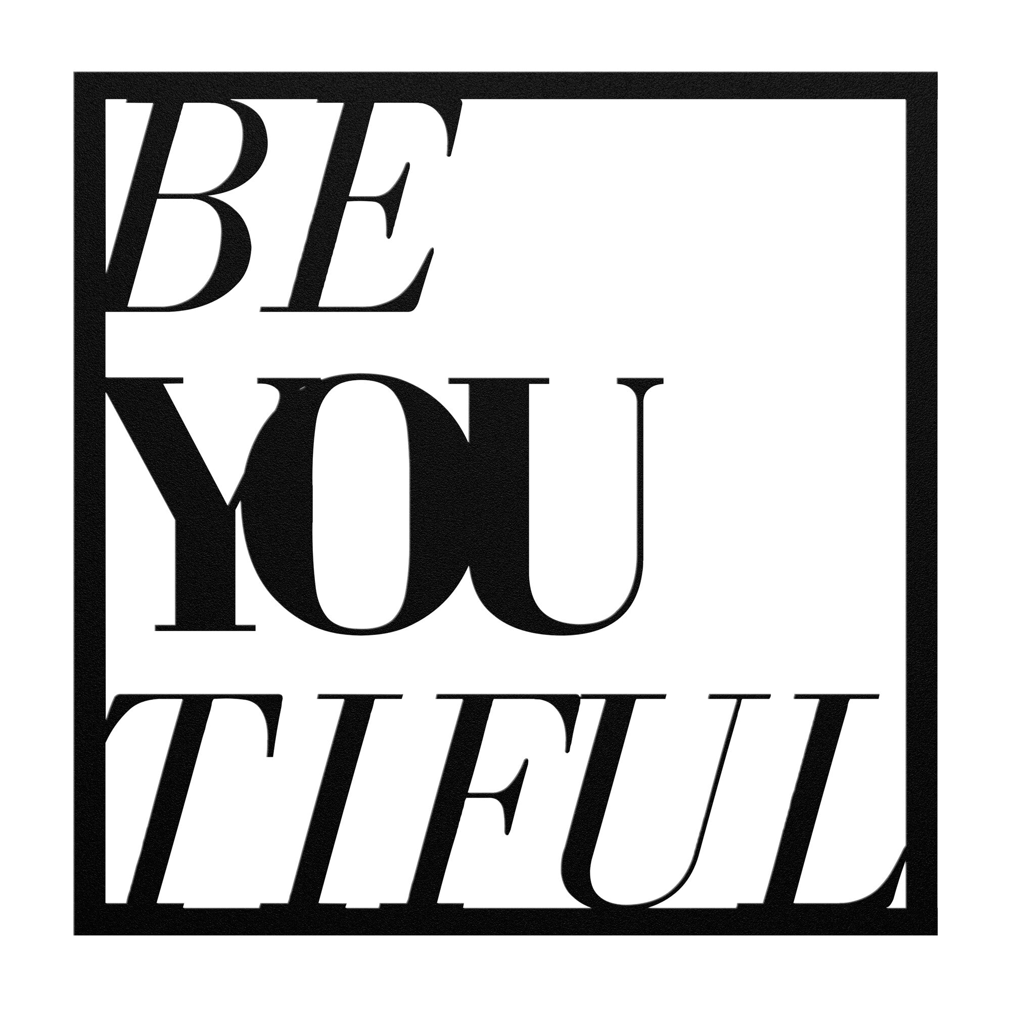 Empowering Steel Metal Wall Art - Inspirational Gift for Friends & Family - Perfect for Home, Office, Indoor & Outdoor Decor