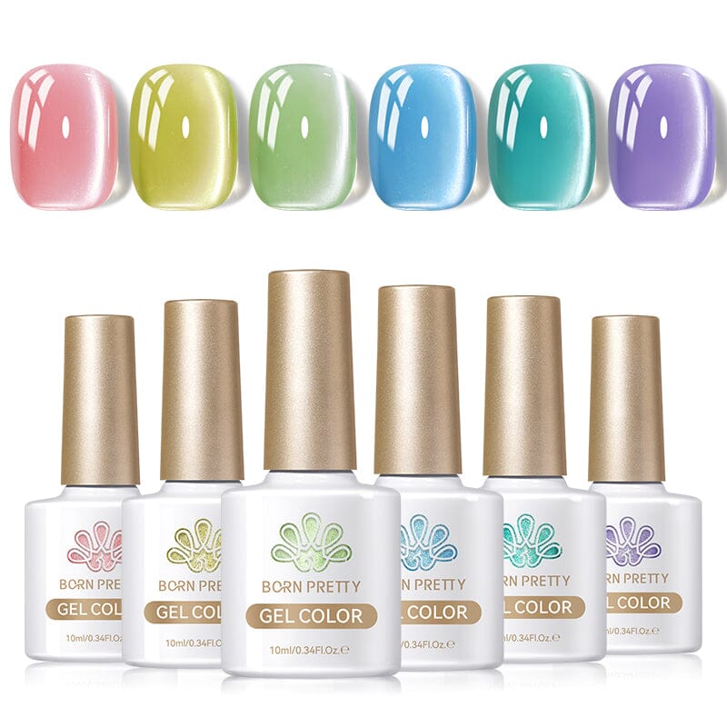 Glass Cat Magnetic Gel Polish - 10ml Long-Lasting Nail Art for Home & Salon Use - Perfect for DIY Manicures & Professional Nail Designs