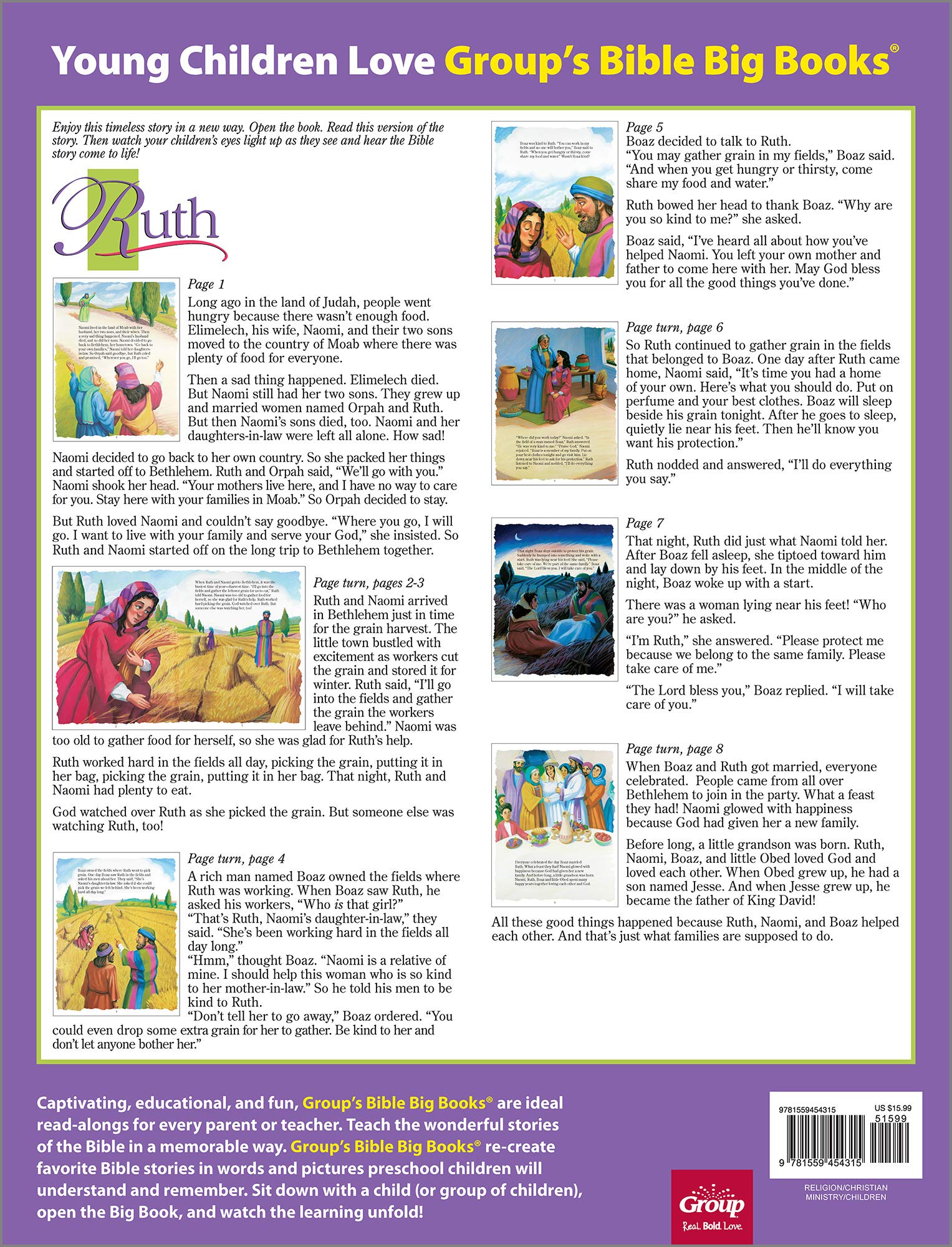 Bible Big Books: Ruth - Large Print Christian Scripture for Study & Devotion - Perfect for Church Groups, Bible Studies & Personal Reflection