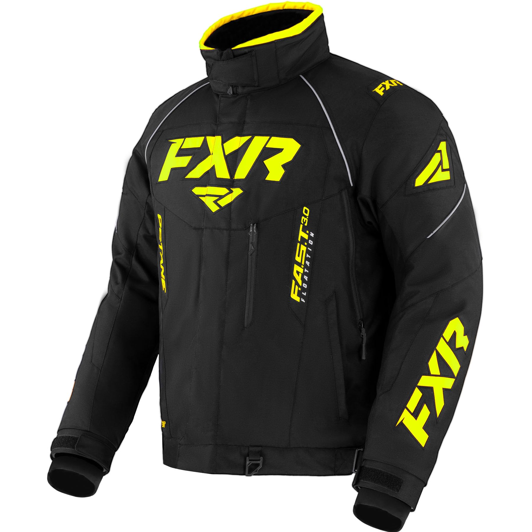 FXR Men's Octane Jacket 2025 - Black/High-Visibility Motorcycle Jacket - Medium Size - Windproof & Waterproof Riding Gear for Street Bikers & Commuters