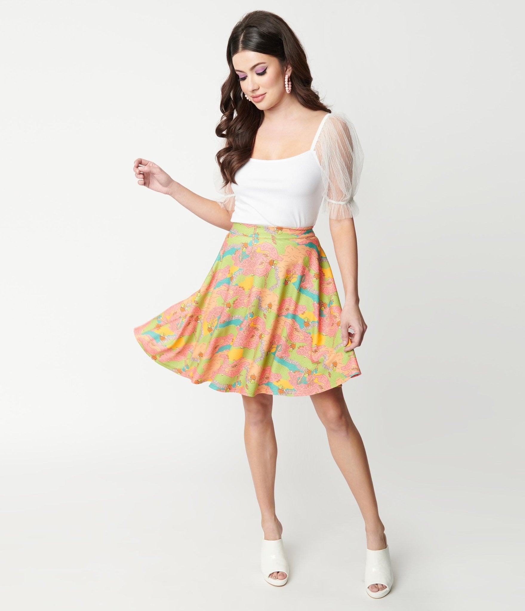 Smak Parlour Walk In The Park Print Sweet Talk Skirt - Floral Summer Skirt for Women | Casual Outfit, Beach Wear & Date Night Dress