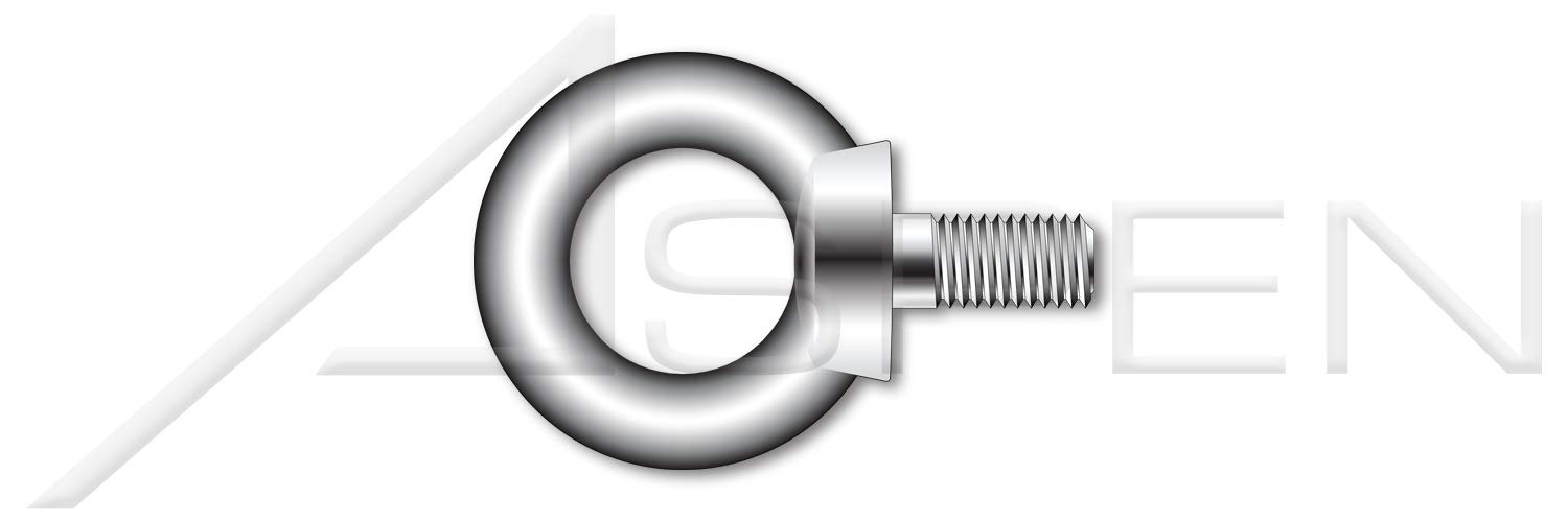 25-Pack M8-1.25 x 13mm DIN 580/ISO 3266 Metric Lifting Eye Bolts - A2 Stainless Steel - Heavy Duty Hanging Hooks for Construction, Marine & Industrial Use