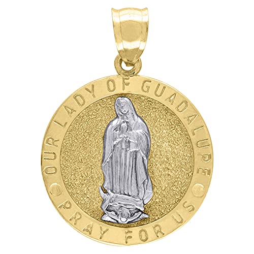 10K Two-Tone Gold Our Lady of Guadalupe 