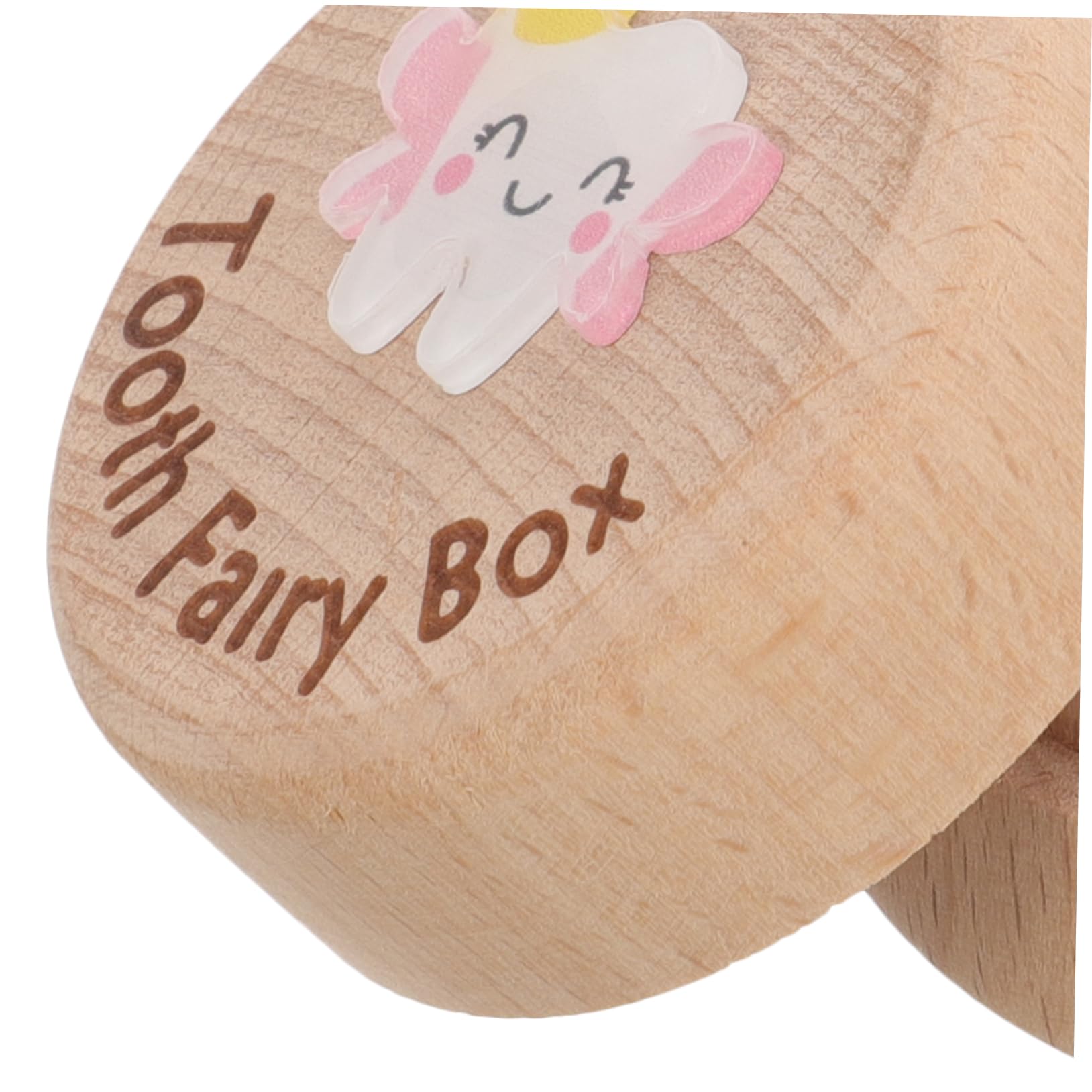 GLSTOY Wooden Tooth Storage Box - Cartoon Teeth Holder Case for Kids & Adults - Perfect for Dentist Visits, Travel, and Home Organization