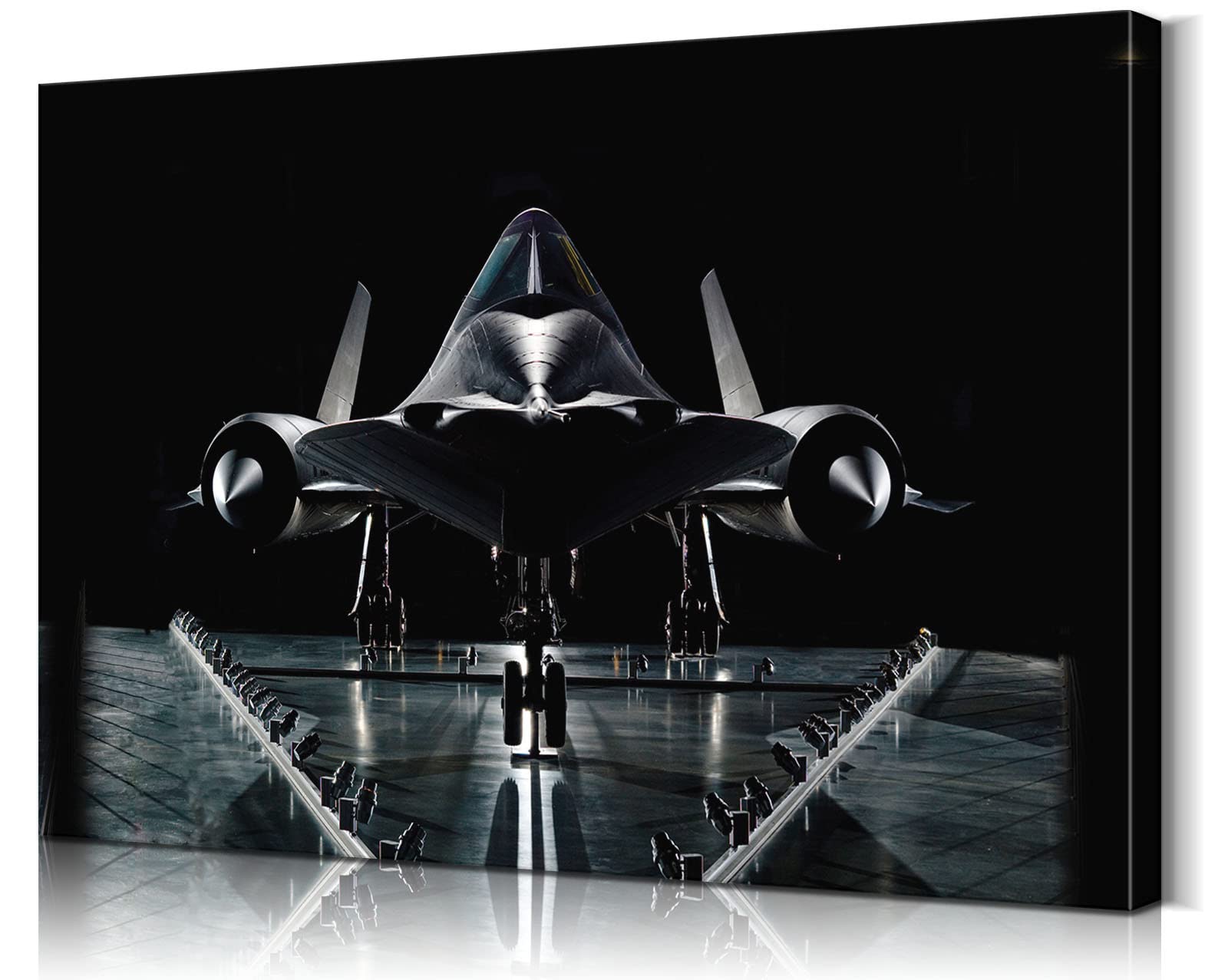 SR-71 Blackbird Aviation Wall Art Poster - 24x36 Inch Military Aircraft Decor for Home, Office & Man Cave - Perfect Air Force, Fighter Jet & Army Themed Room Decor