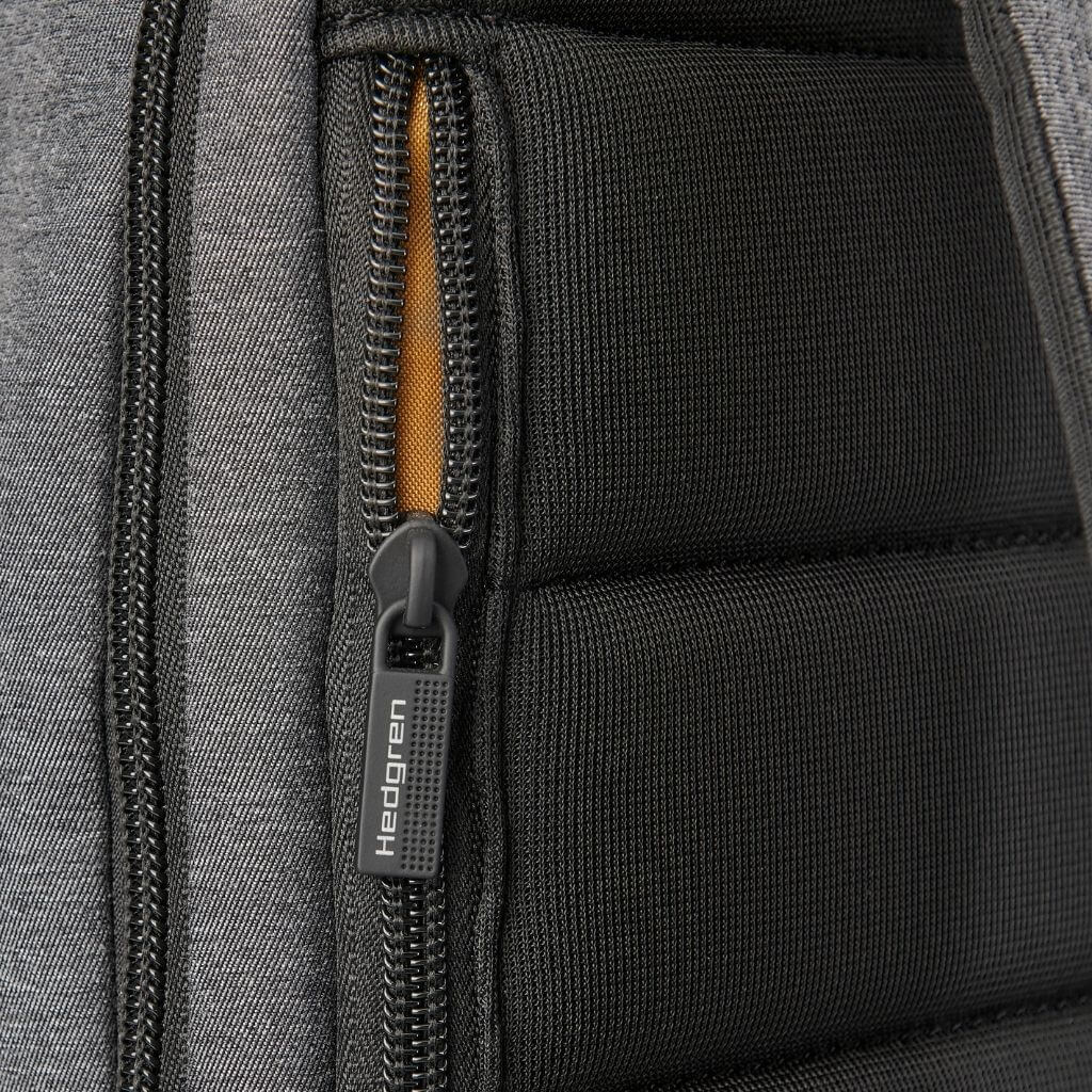 Hedgren Drive RFID Anti-Theft Laptop Backpack for 14.1 Inch Notebook - Light Grey | Perfect for Work, Travel & Daily Commute