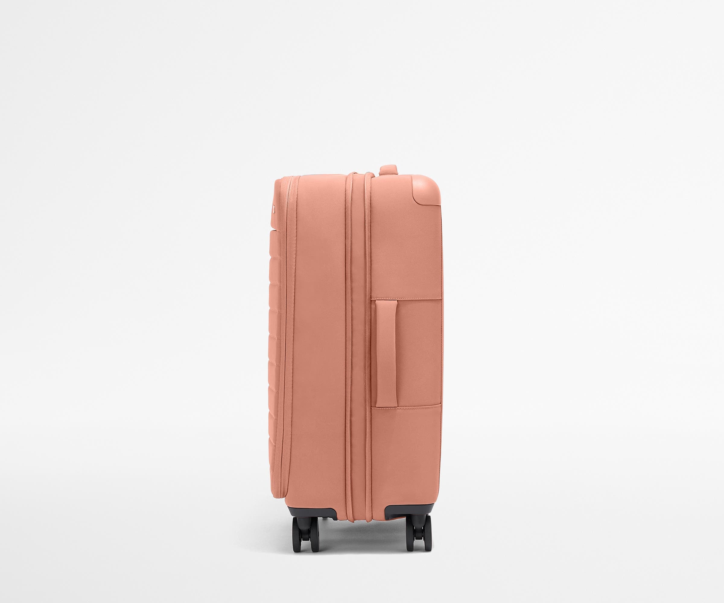 Premium Softside Medium Luggage in Elegant Clay Pink - Perfect for Travel, Business Trips & Weekend Getaways