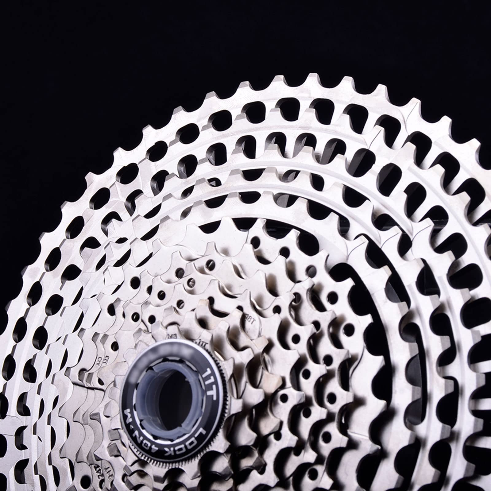 10/11/12 Speed Bicycle Freewheel - Lightweight Aluminum Alloy CNC Bike Cassette for Mountain Bikes - 10S 11-46T Anti-Chain Flywheel - Perfect for Trail Riding & Off-Road Cycling