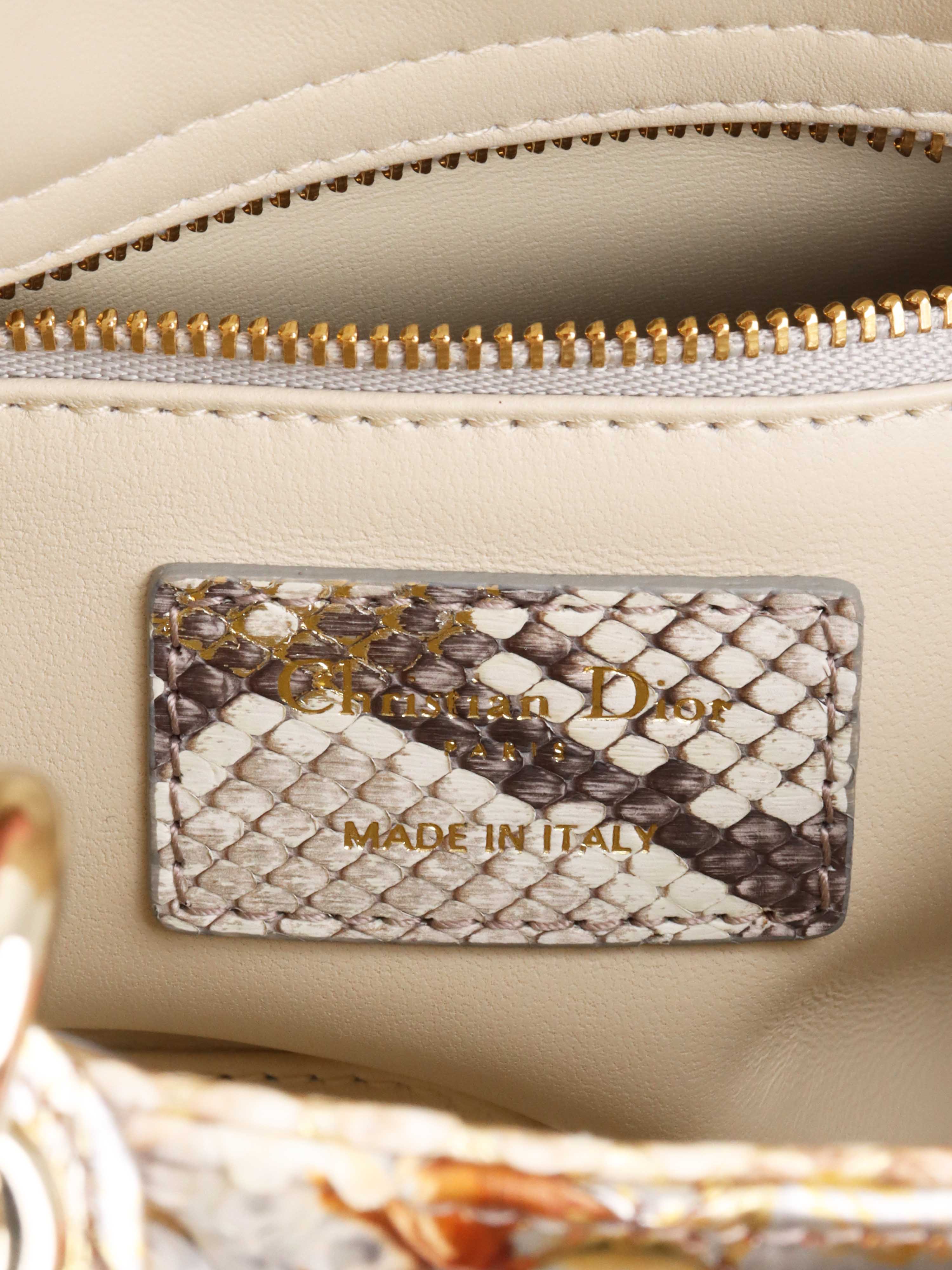 Dior Mini Python Lady Dior Handbag - Luxury Designer Crossbody Bag for Women | Perfect for Parties, Weddings & Special Occasions