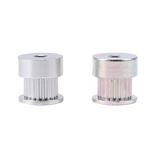 2PCS Aluminum Alloy Timing Pulley 5mm ID 20T - High Precision Gear Tooth Pulley for 3D Printers, CNC Machines & DIY Projects | Perfect for Belt Drives, Robotics & Mechanical Systems