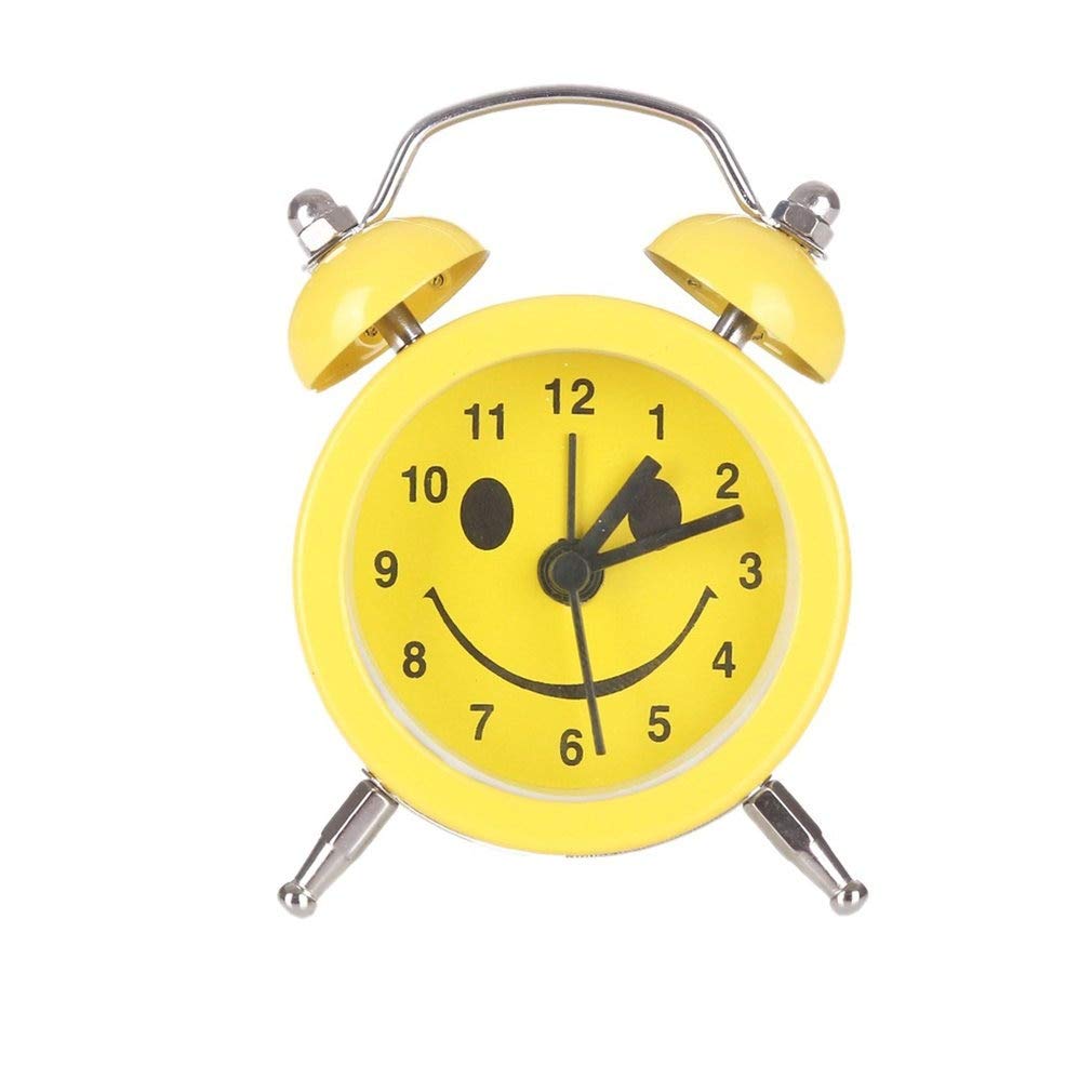 Jiaye Cute Facial Expression Alarm Clock - Small Fashion Quartz Movement for Kids, Bedside & Desk - Perfect for Children's Rooms, Home Decor & Gentle Wake-Ups