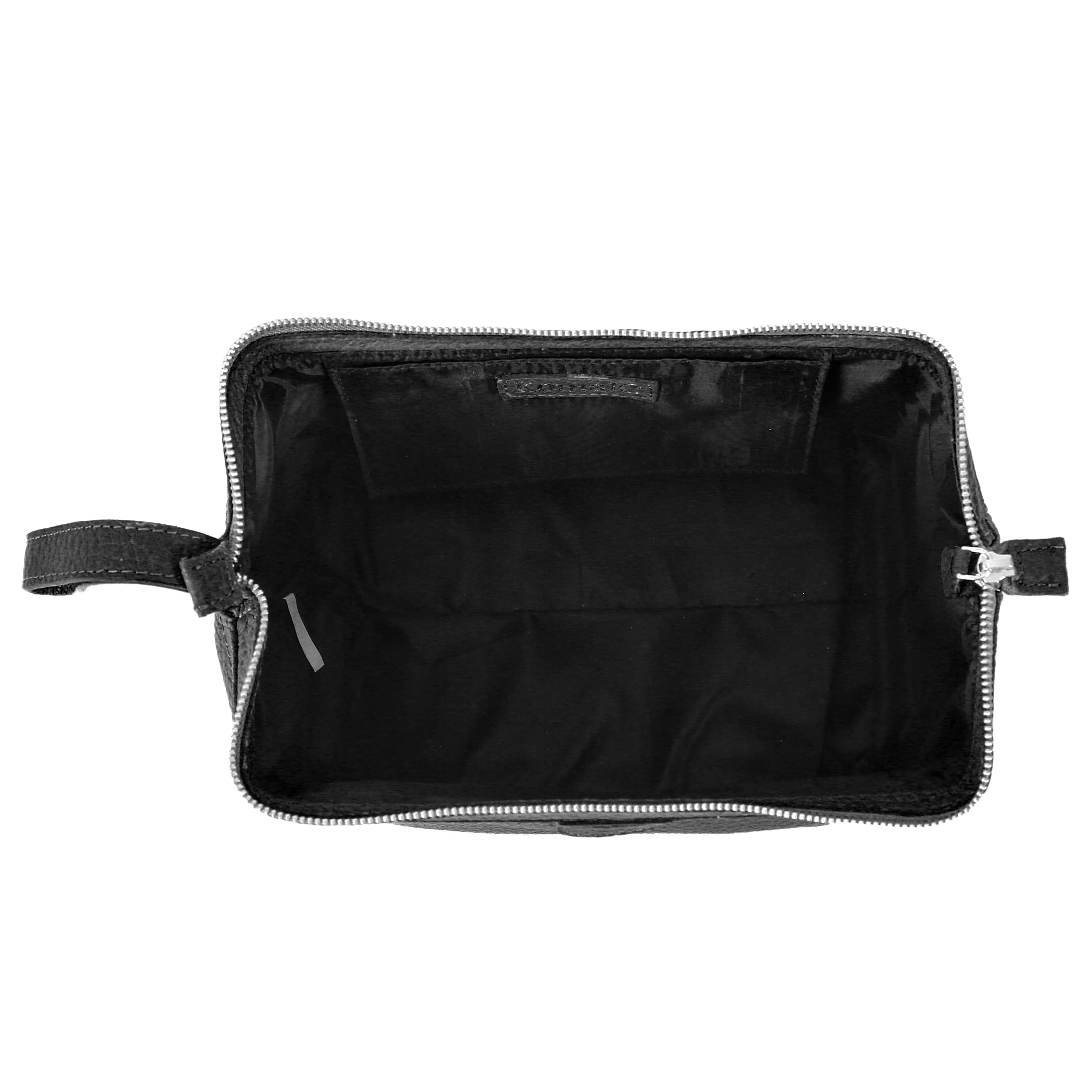 Premium Large Leather Toiletry Bag for Men & Women - Travel Dopp Kit Wash Bag (Black) | Perfect for Gym, Business Trips & Vacation Essentials