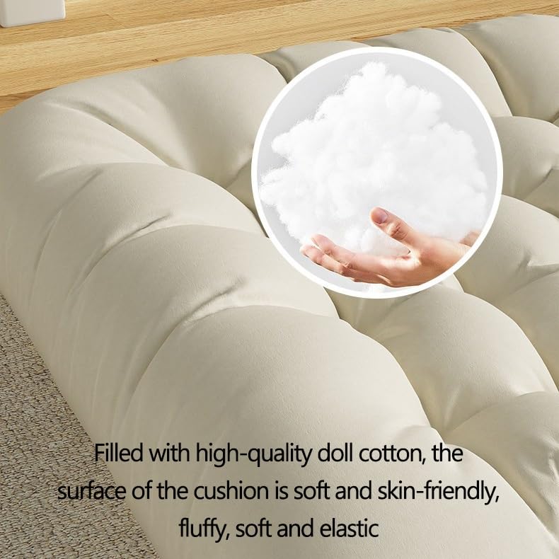 Premium Outdoor Lounge Chair Cushion - Thick Quilted Patio Chaise Pad with Ties - Water-Resistant Sun Lounger Seat Cushion for Poolside, Deck & Backyard (Gray) - Perfect for Relaxing, Sunbathing & Outdoor Lounging