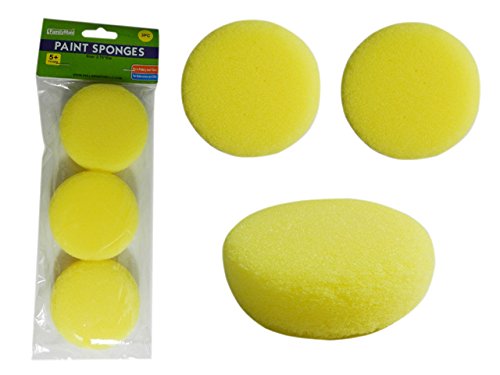 96-Pack of 2.75 Inch Paint Sponges (3-Piece Sets) - Ideal for DIY Crafts, Wall Painting & Home Decor Projects
