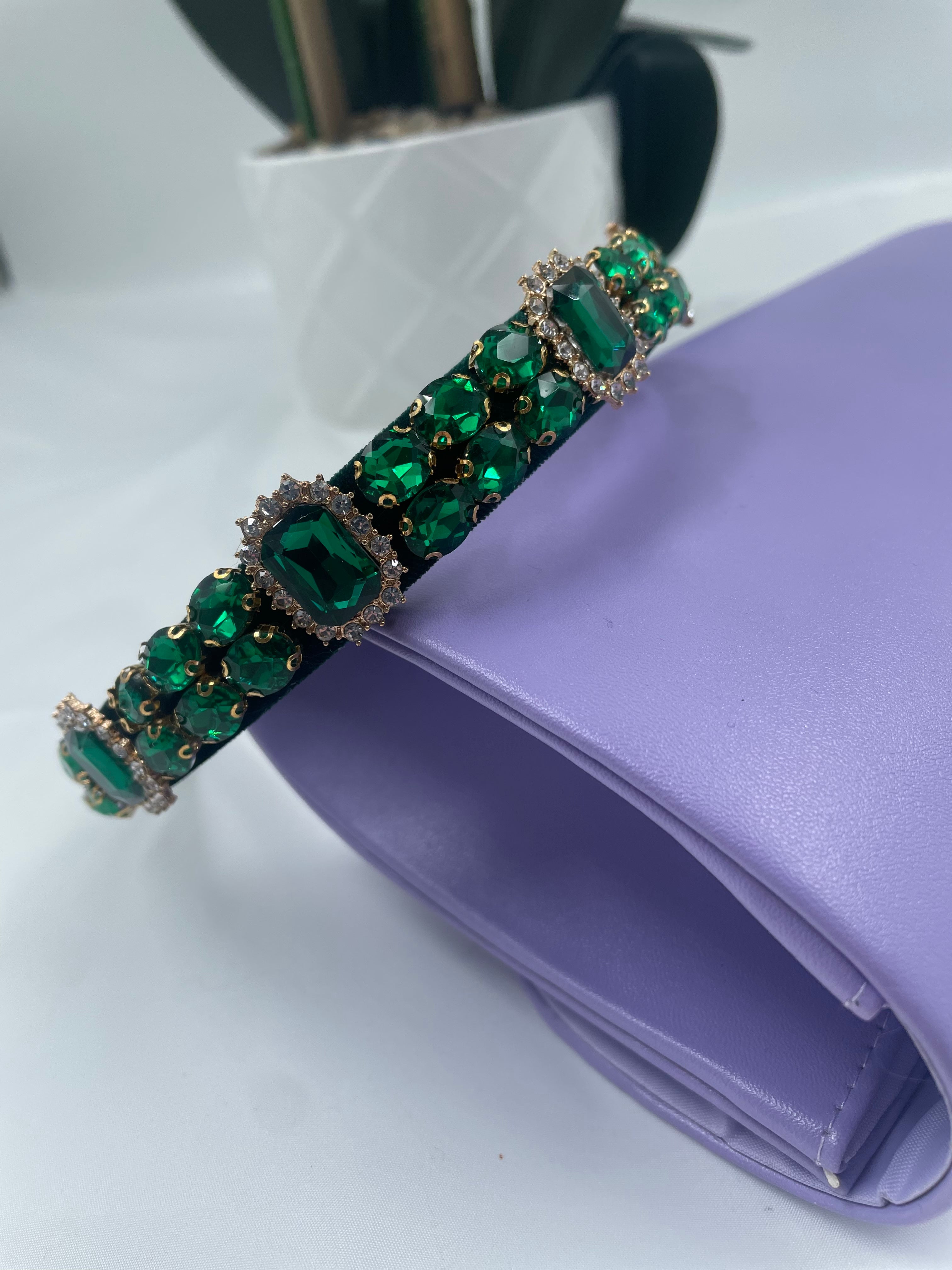 Emmy Hairband for Women - Elegant Emerald Green Headband for Hair Accessories - Perfect for Weddings, Parties, and Everyday Style
