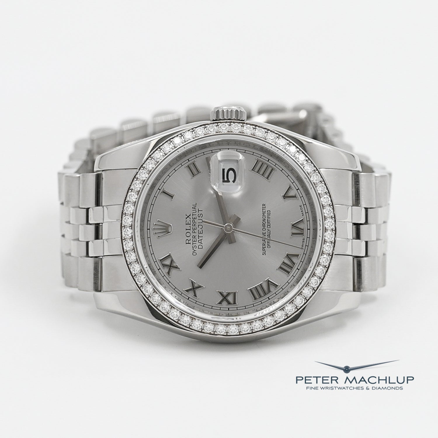 Authentic Rolex Datejust 36mm Stainless Steel Watch 2011 Model - Perfect for Business, Formal Events & Luxury Gift Giving